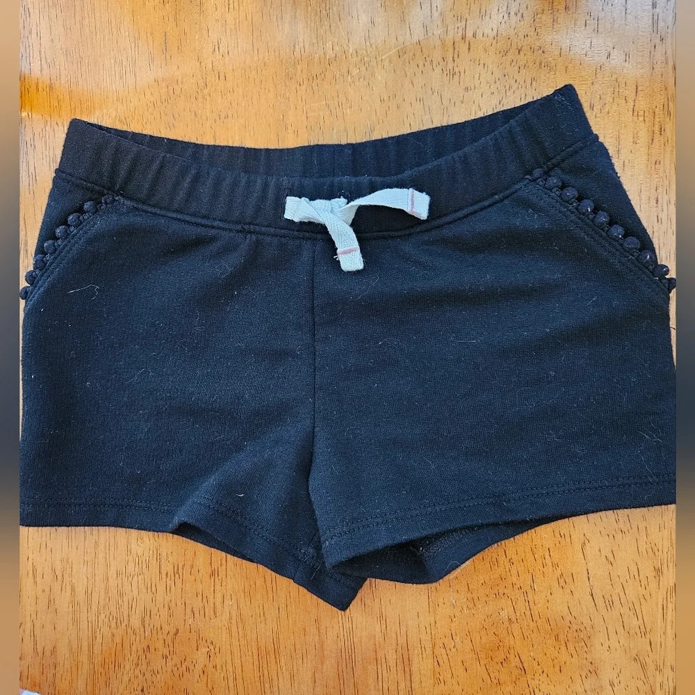 Girls Jumping Beans Black Shorts Size 3T with pockets